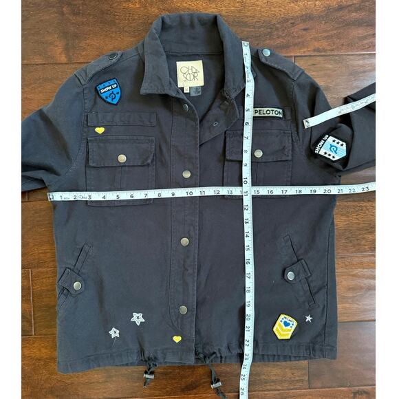 RARE Chaser x Peloton Patchwork Utility Military Jacket Brown Canvas Women’s Med - Picture 11 of 15